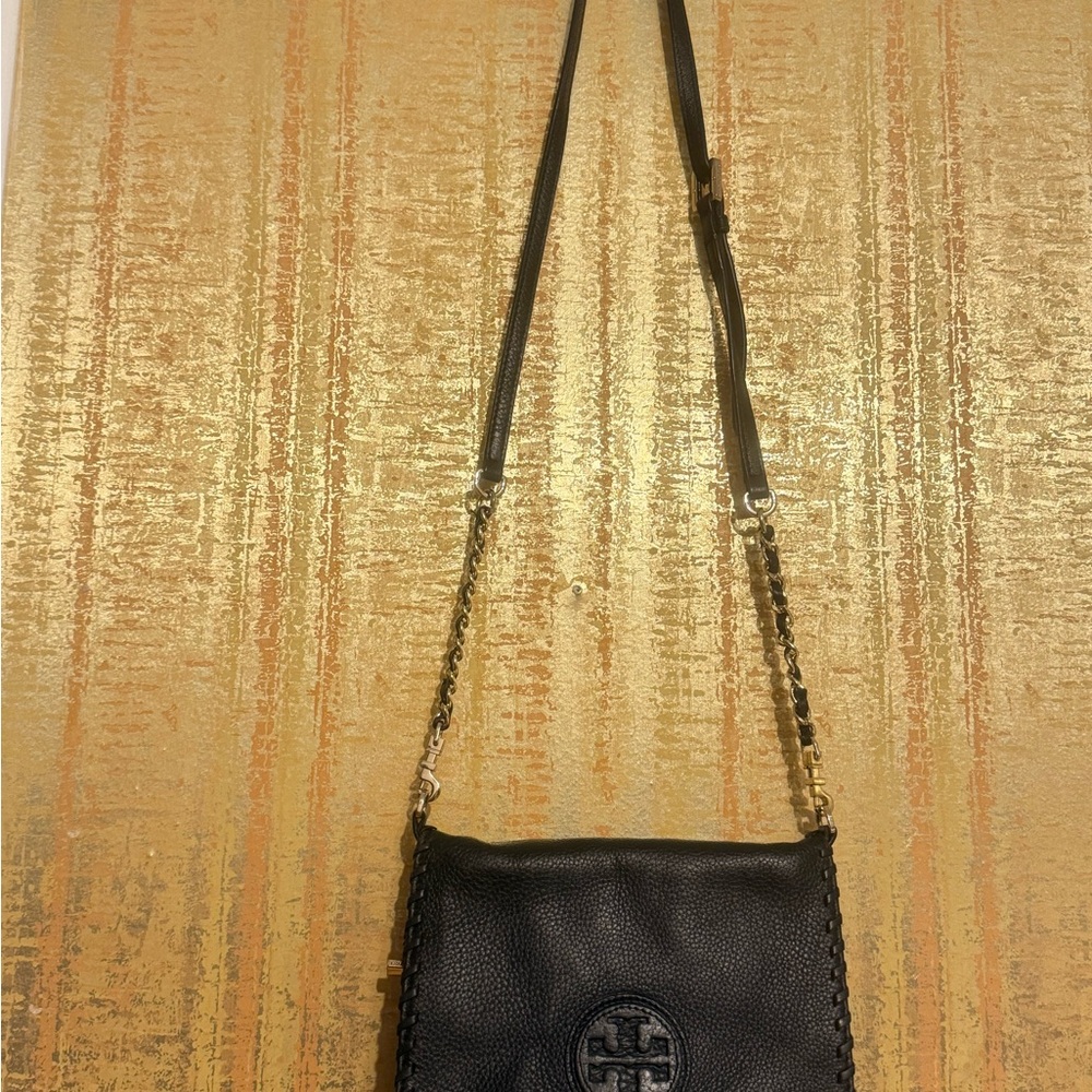 Tory Burch Black Crossbody Bag with Chain Strap